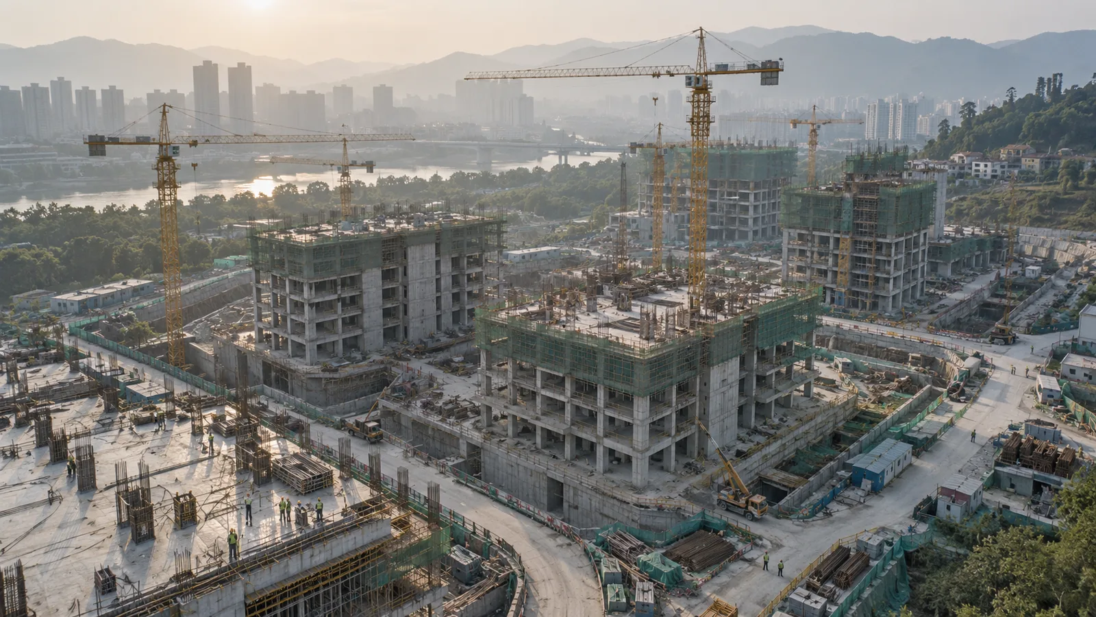 工地与工程影像记录的演示配图,非实际客户作品